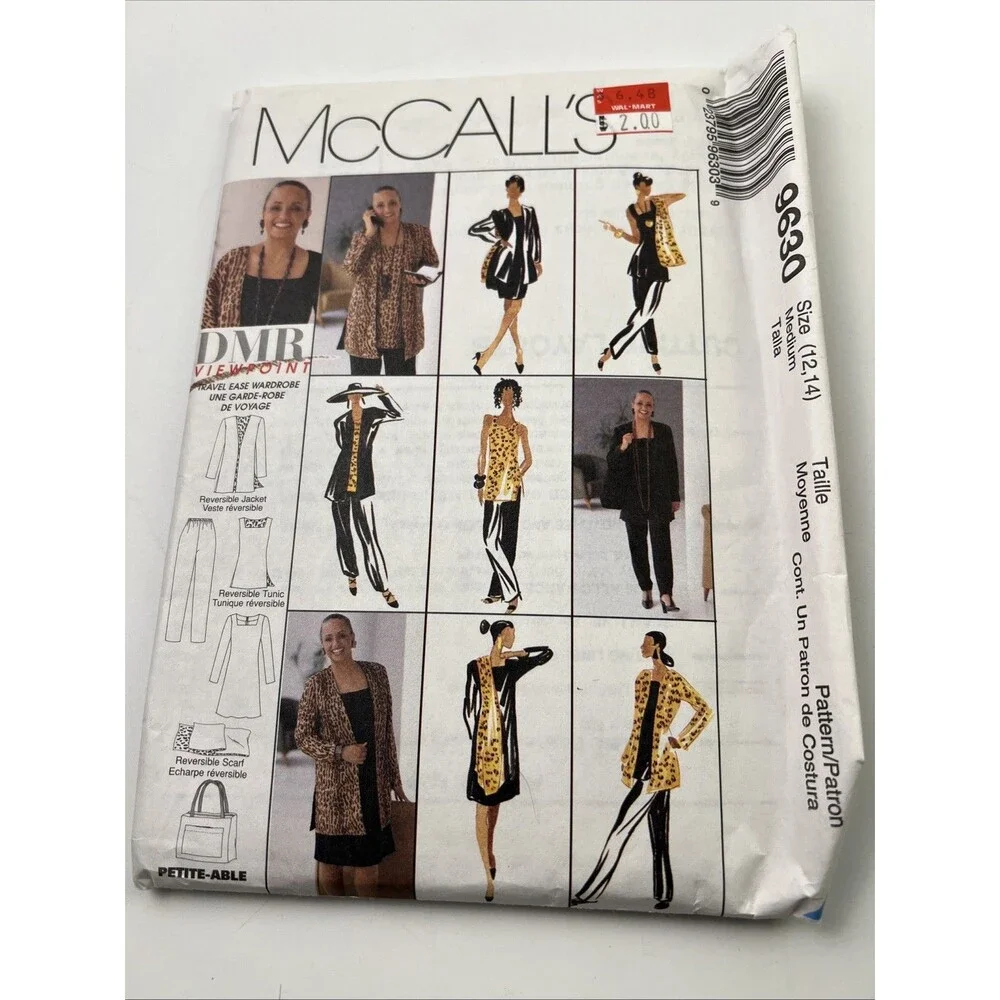 Lot of 4 Vintage Career/Outfit Sewing Patterns Simplicity/McCall’s 1996 & 1998
